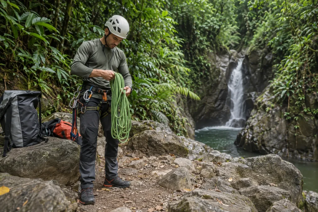 canyoning 2 — AI-generated illustrative tour concept; not a photograph of the actual departure or venue