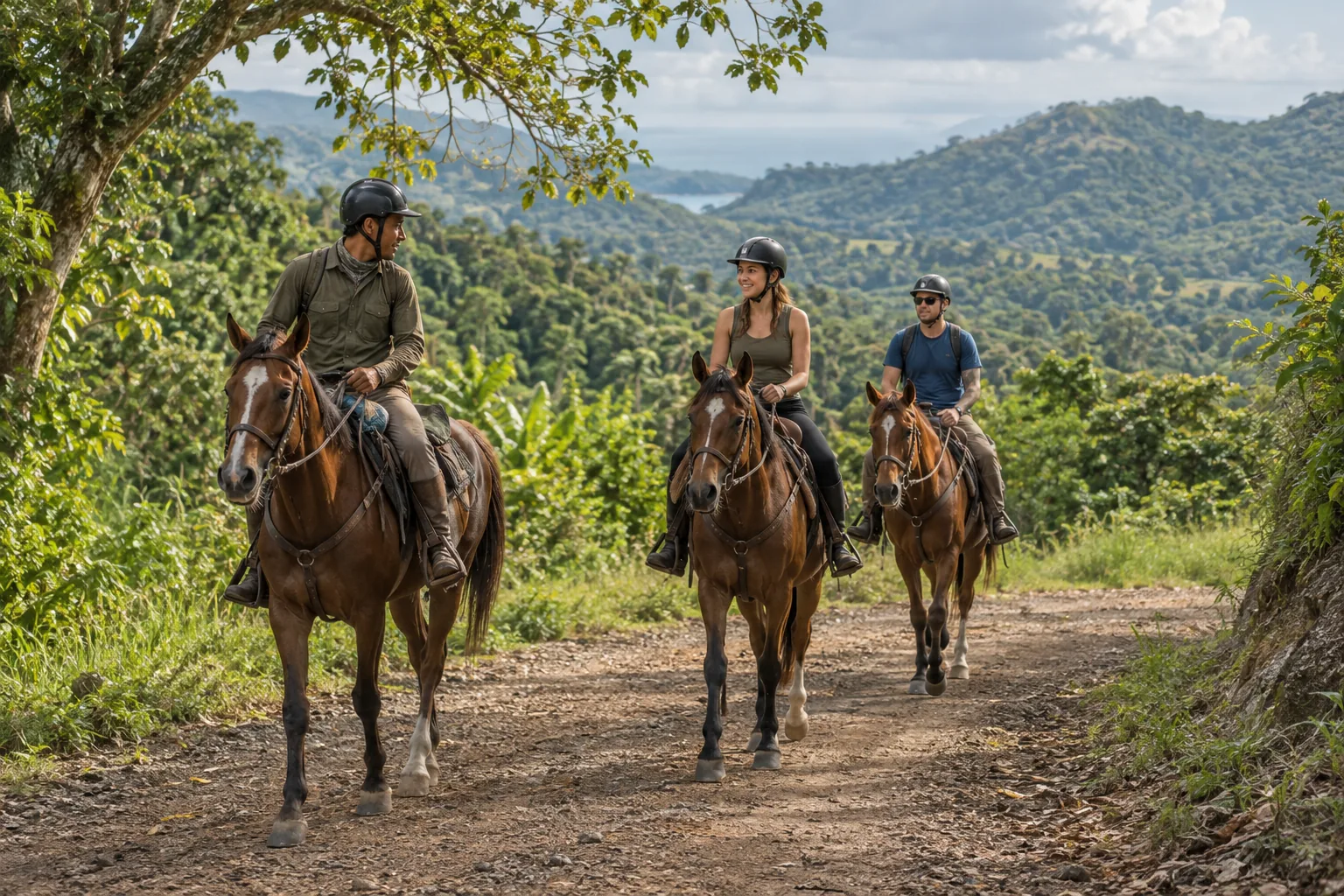 horseback 1 — AI-generated illustrative tour concept; not a photograph of the actual departure or venue