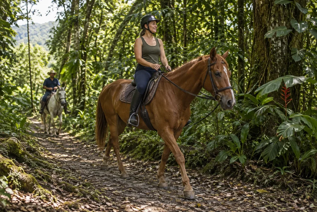 horseback 2 — AI-generated illustrative tour concept; not a photograph of the actual departure or venue