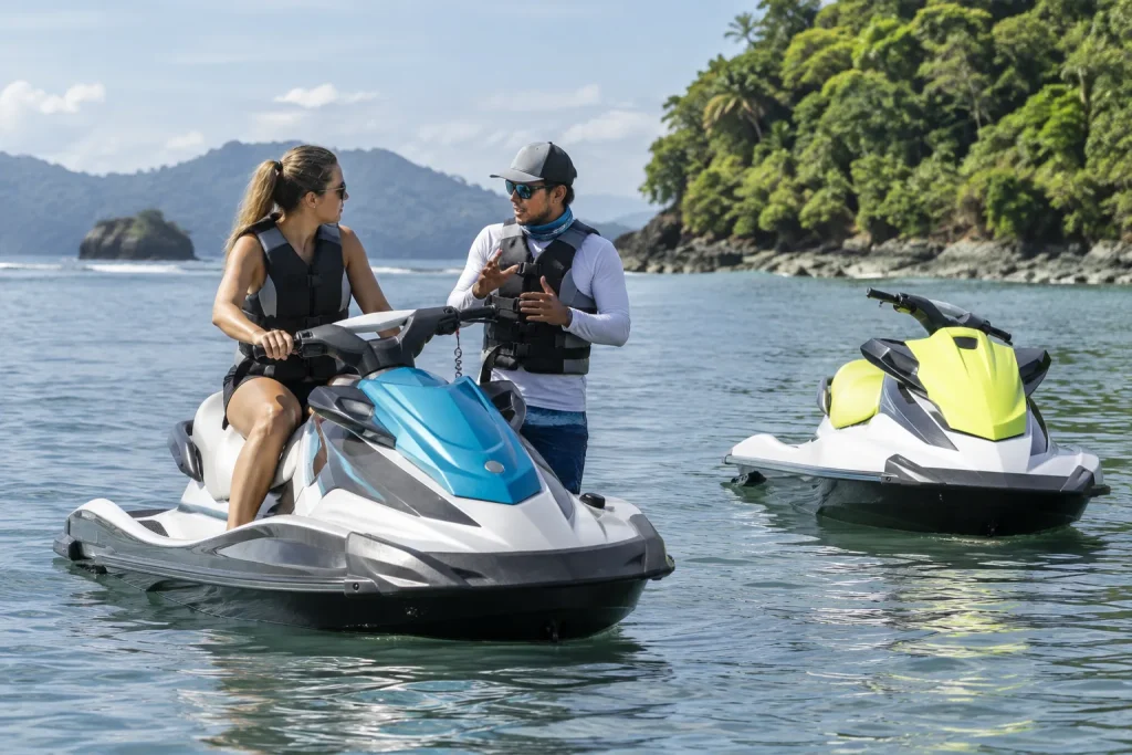 jetski 2 — AI-generated illustrative tour concept; not a photograph of the actual departure or venue