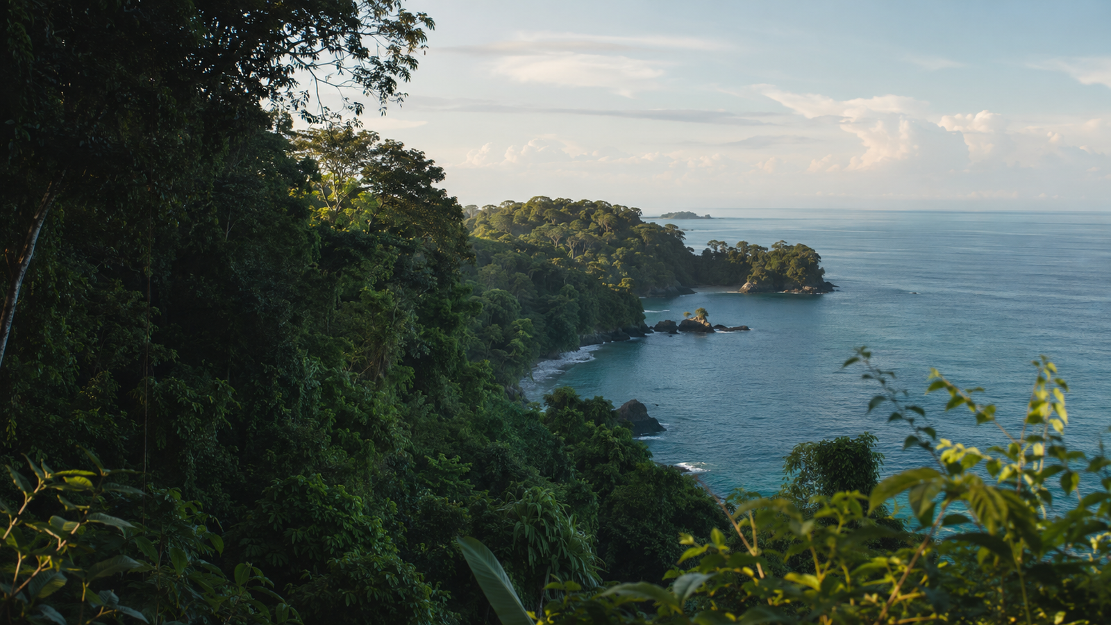 Manuel Antonio rainforest overlooking the Pacific Ocean